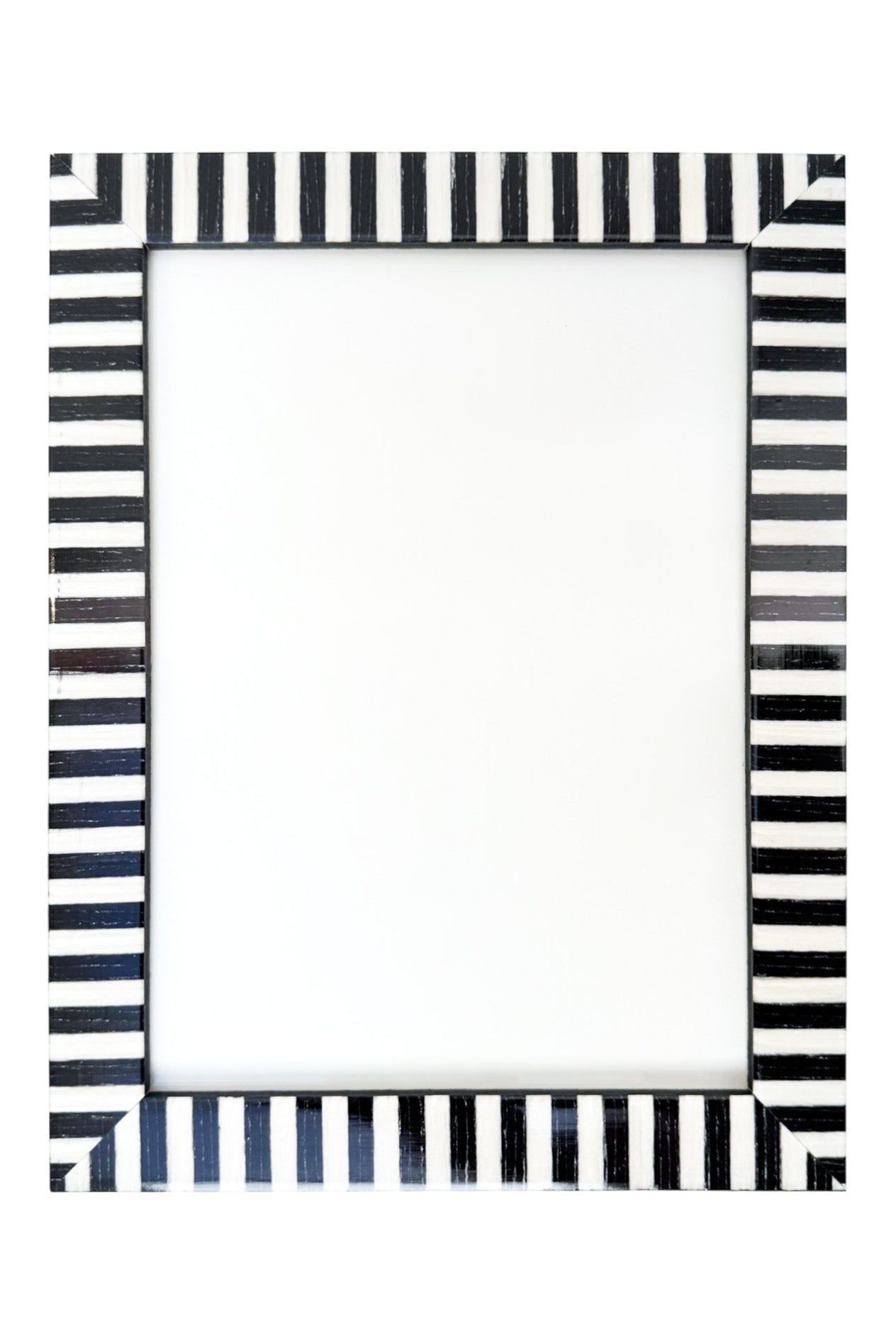 Photo Frame Black & White Stripes | Choose Size
