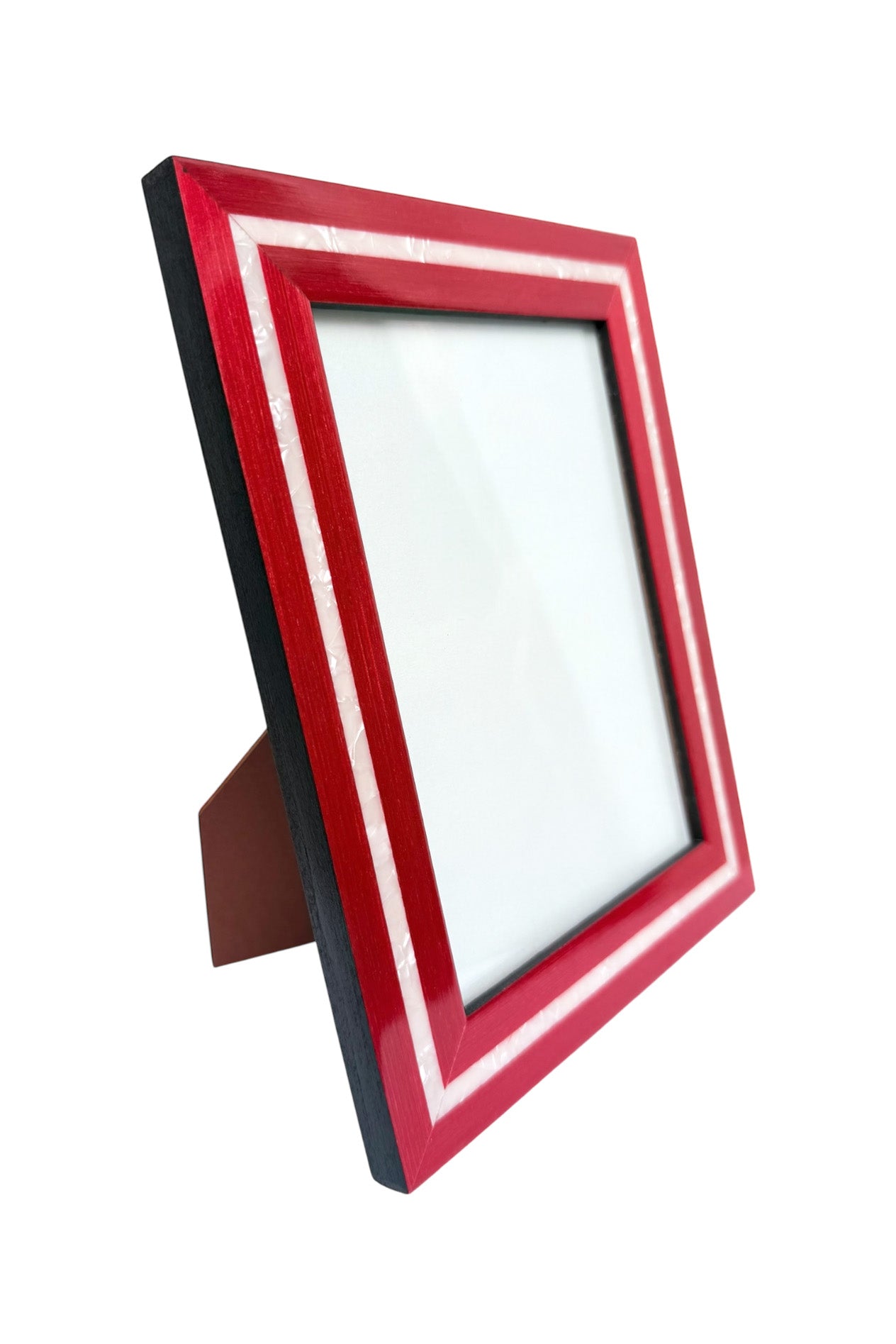 Photo Frame Red w/ White Line | Choose Size