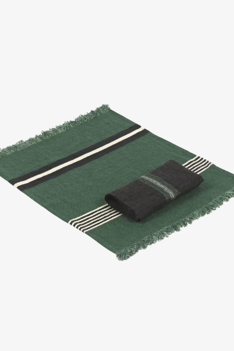 Placemat | Green With Stripes
