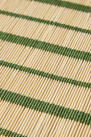 Bamboo Placemat | Green Stripes