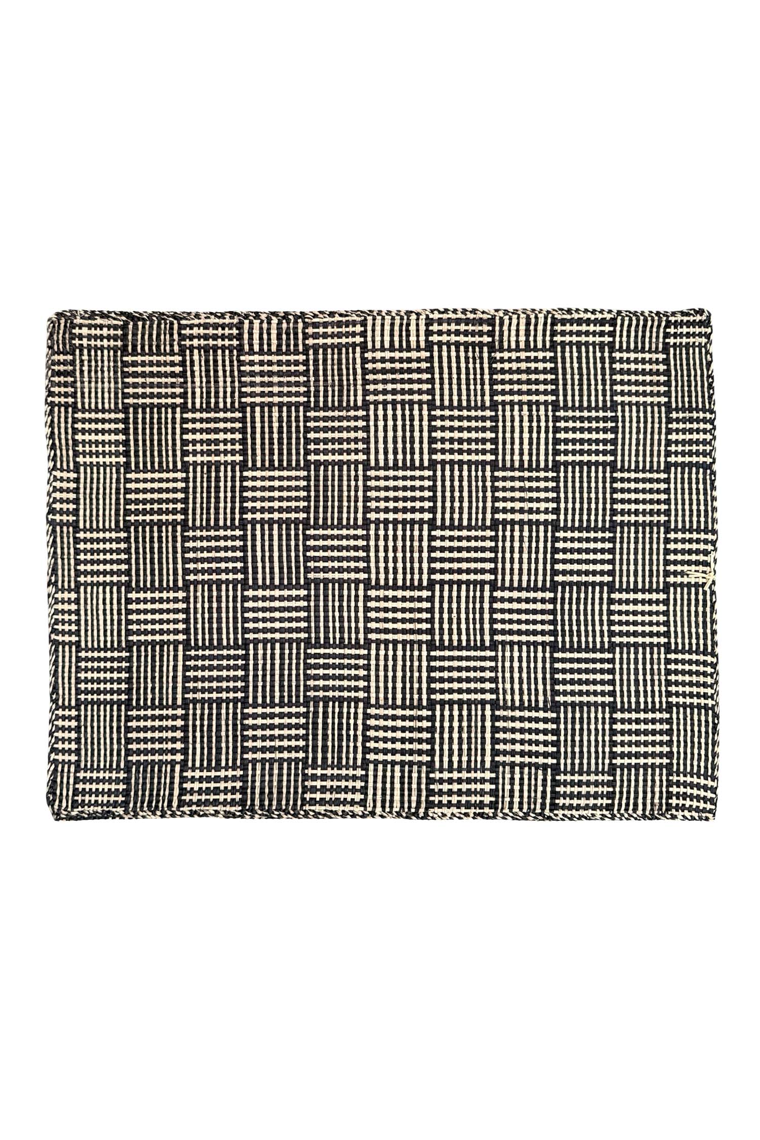 Placemat Handmade | Check black