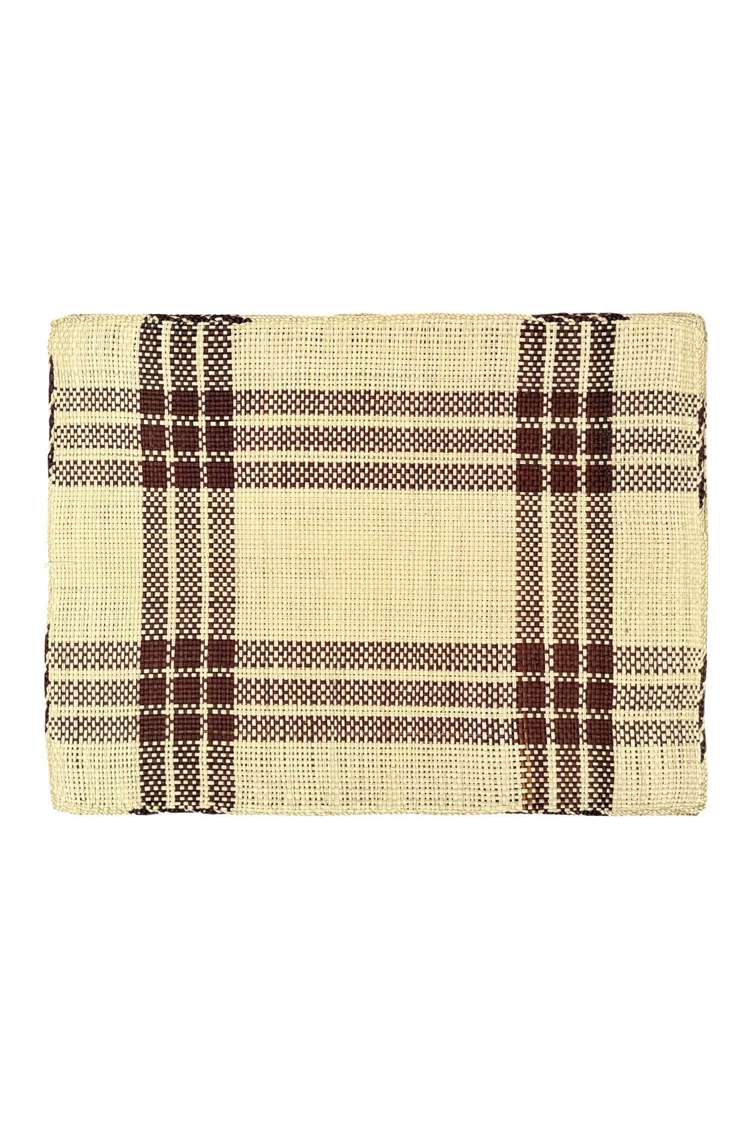 Placemat Handmade | Check Brown Big
