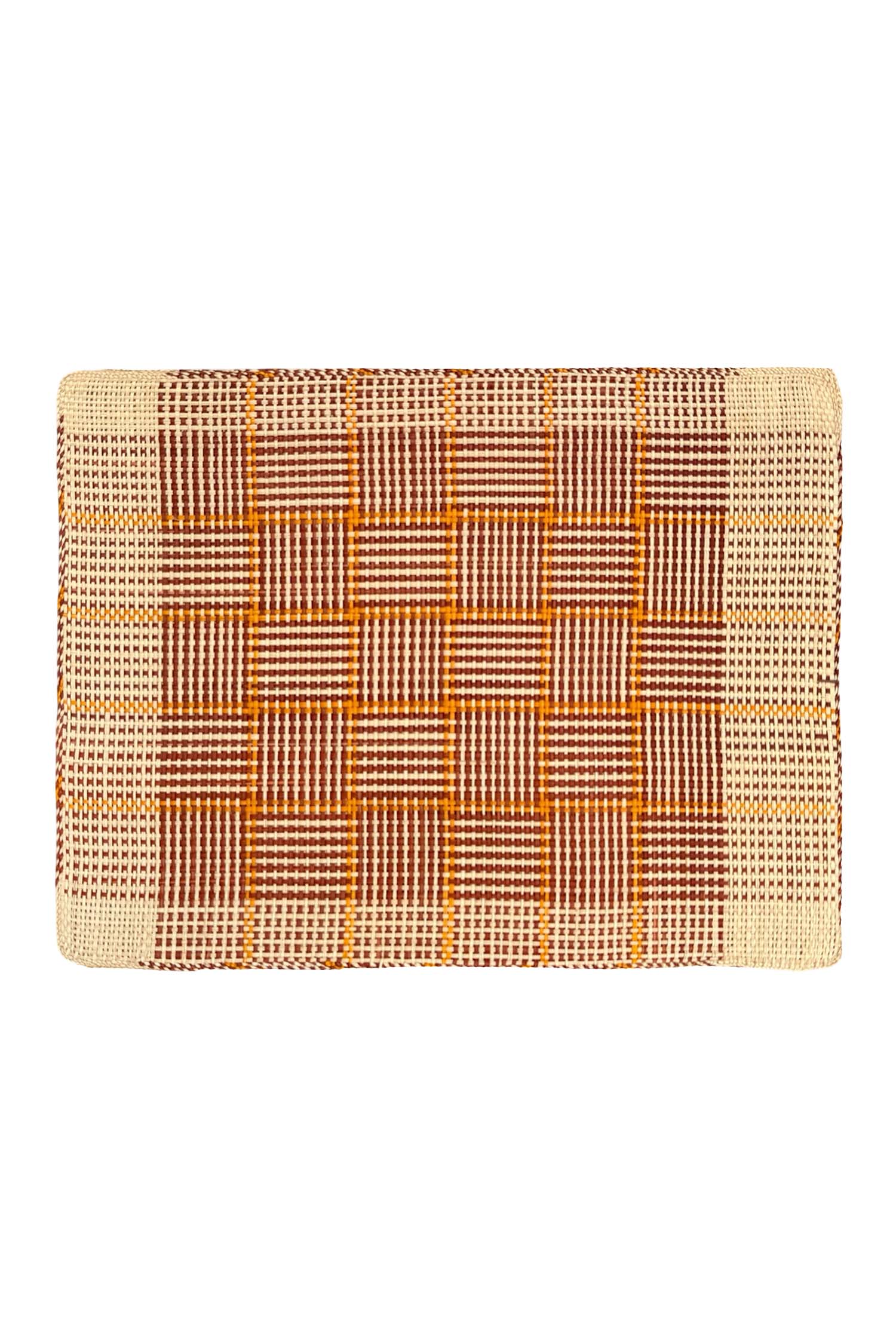 Placemat Handmade | Check Brown / Yellow
