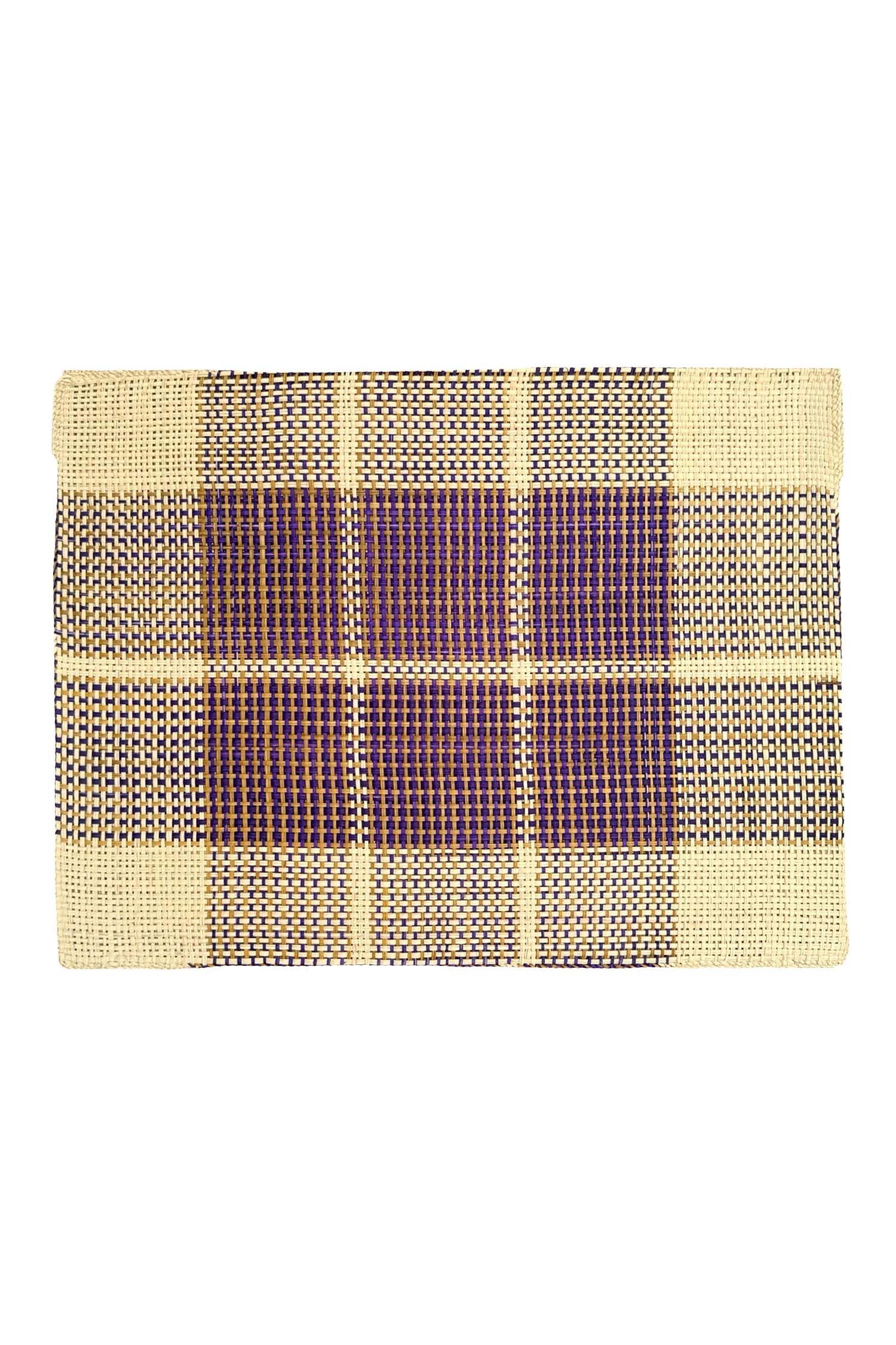 Placemat Handmade | Check Violet & Brown
