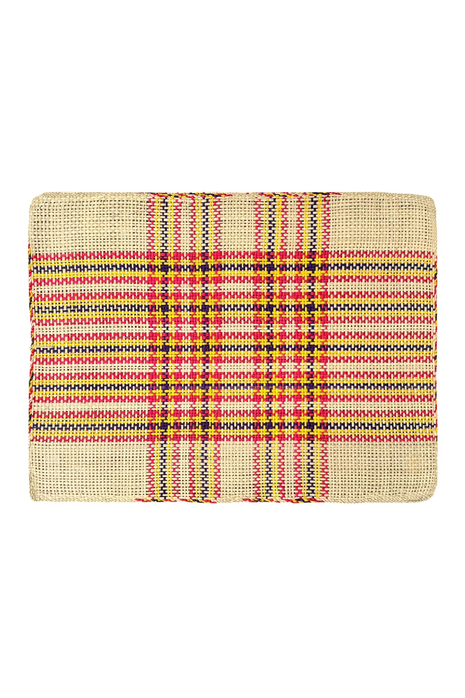 Placemat Handmade | Check Orange, Yellow & Black