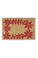 Placemat seagrass, red flowers