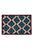 Placemat seagrass, geometric blue