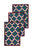 Placemat seagrass, geometric blue