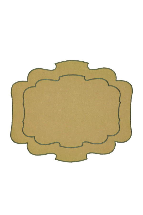 Linen Placemat | Olive Green