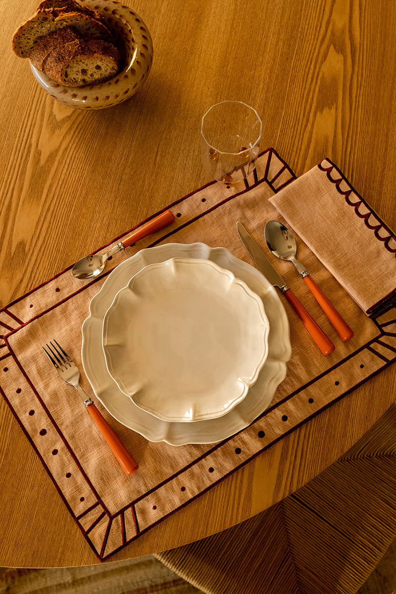 Linen Placemat | Salmon
