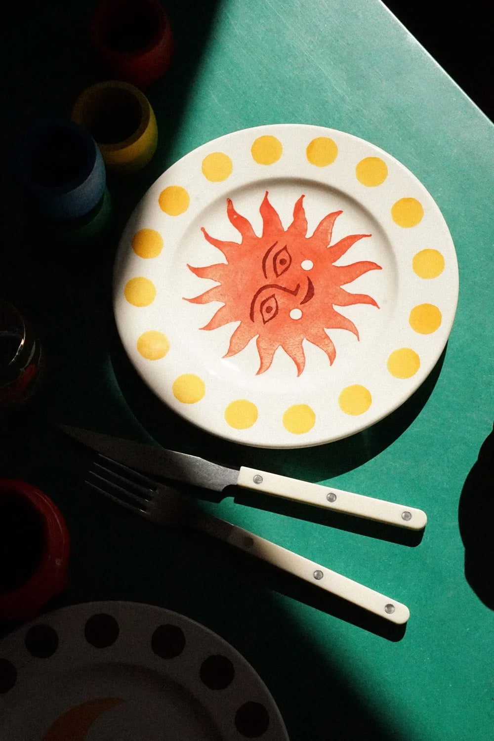 Dessert Plate | Red Sun