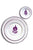 Ceramic Plates & Serving Dishes, Simple Purple Pomegranate