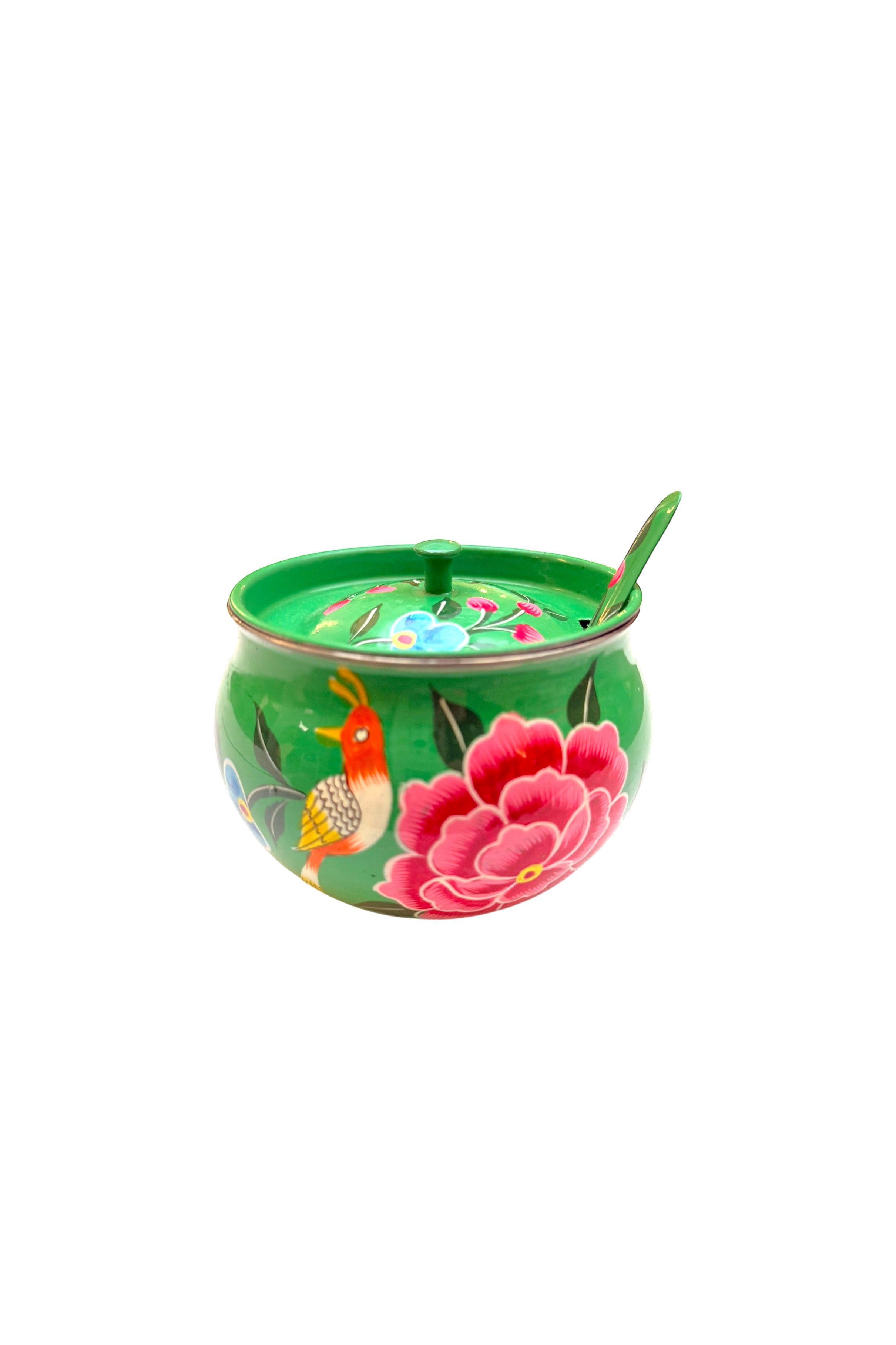 Sugar Box | Green with Flower