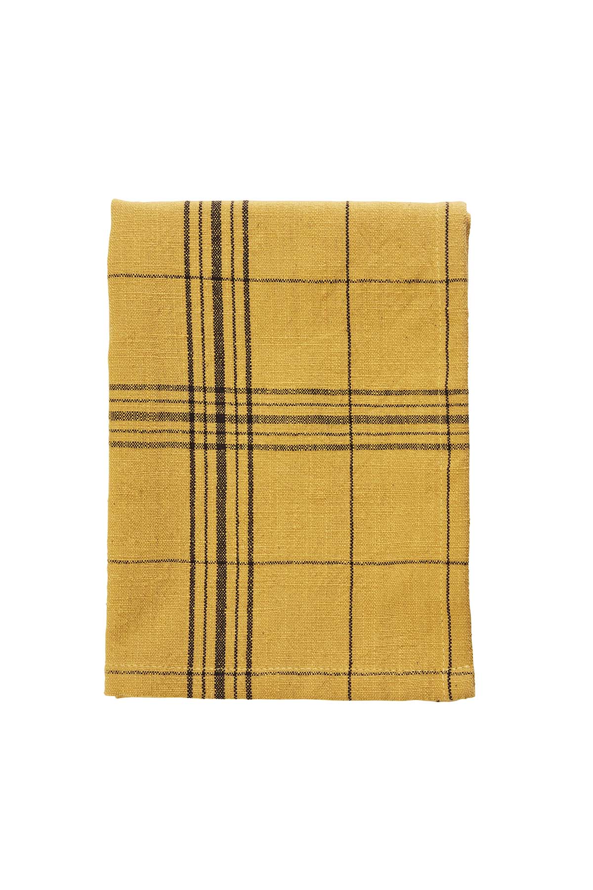 Kitchen towel, yellow checked