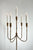 table candelabra 5 arm, vintage light brown