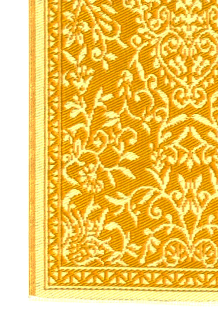Plastic Rug | Yellow Flowers