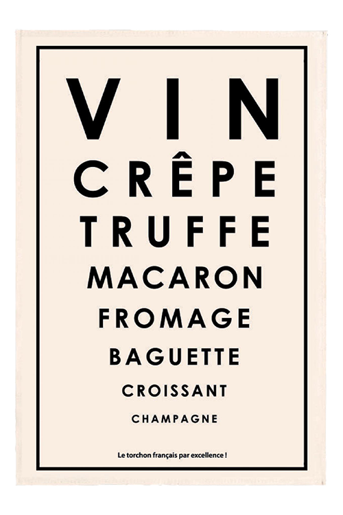 Tea Towel |  Test French Specialties