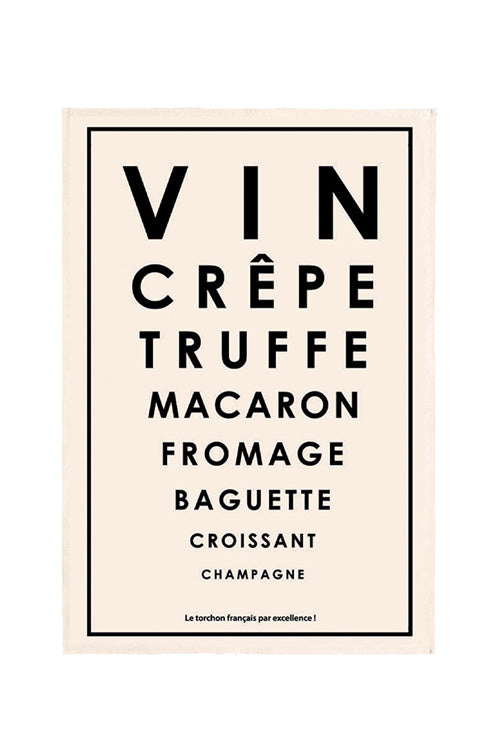 Tea Towel |  Test French Specialties