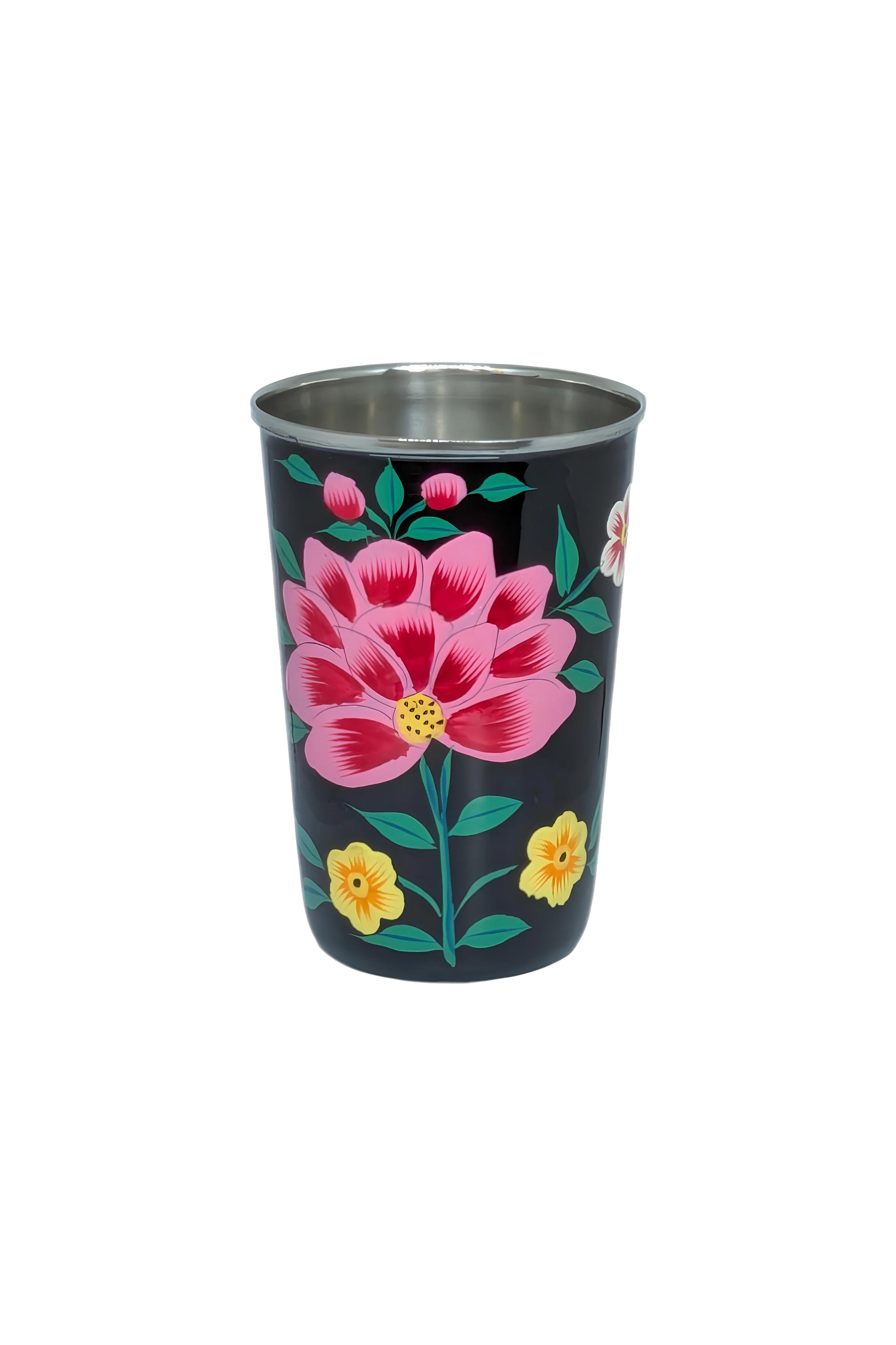 Tumbler | Black Flowers