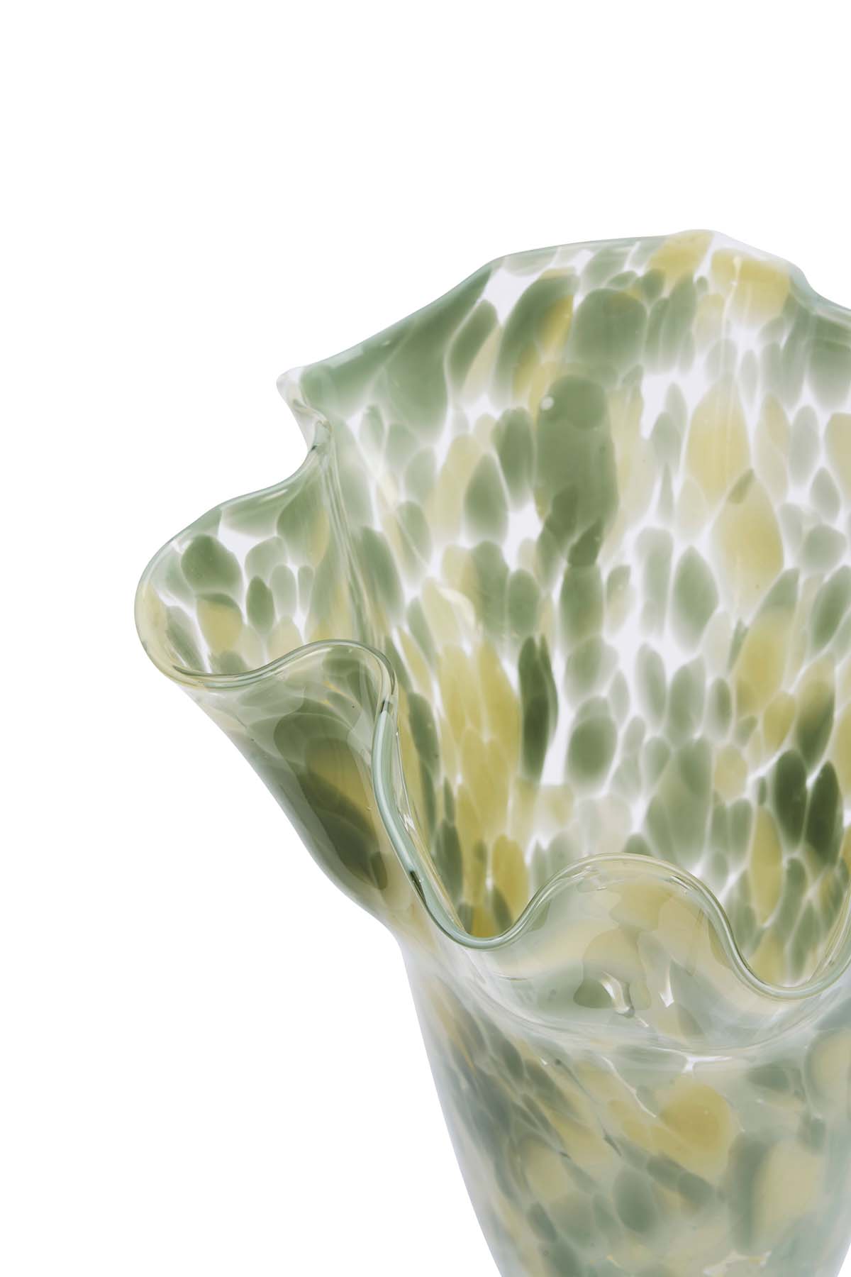 Glass Vase | Green Colored