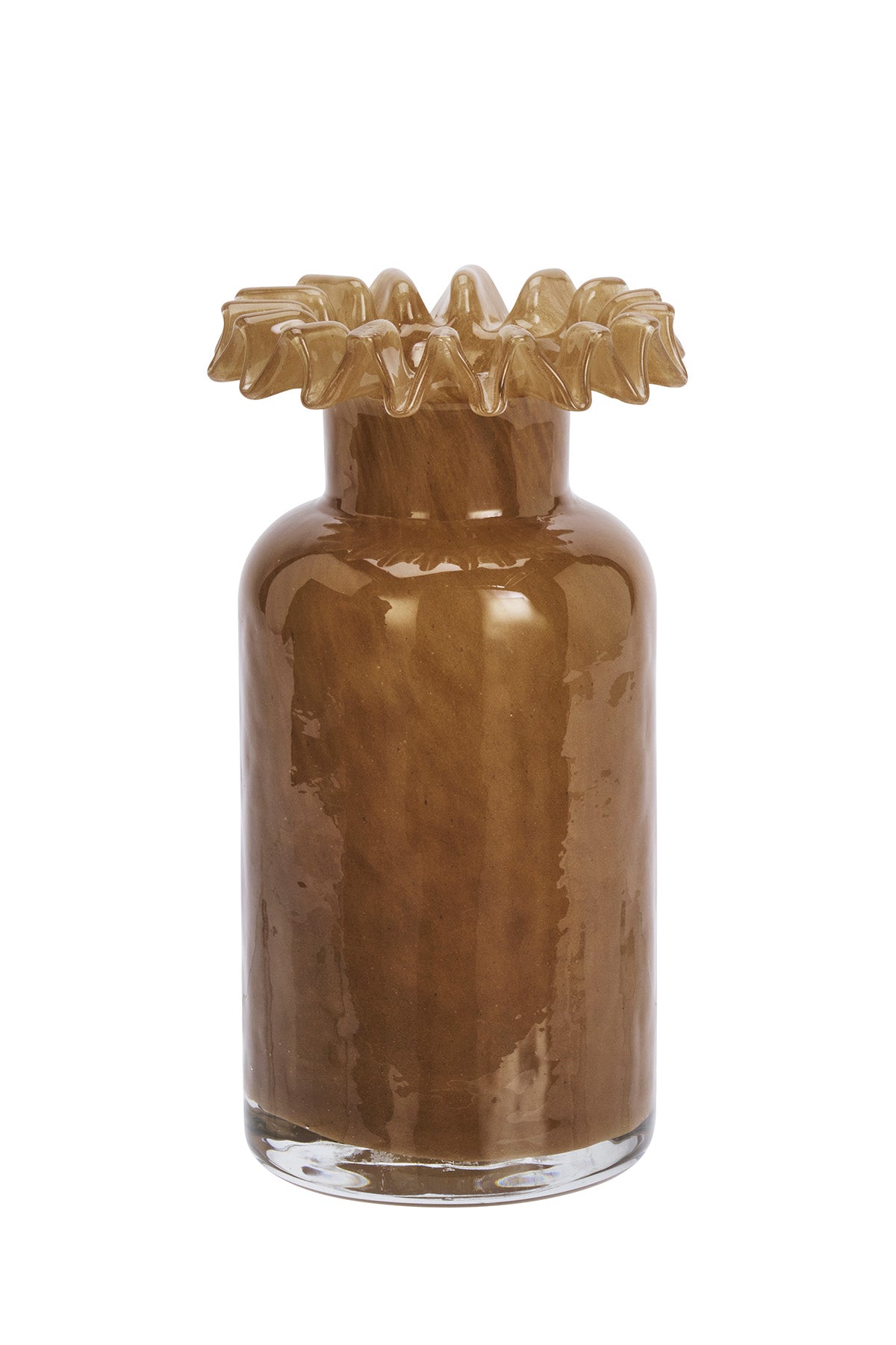 Glass Vase | Ruflle Caramel