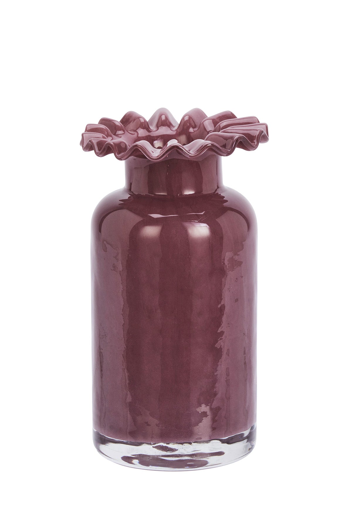 Glass Vase | Ruflle Plum