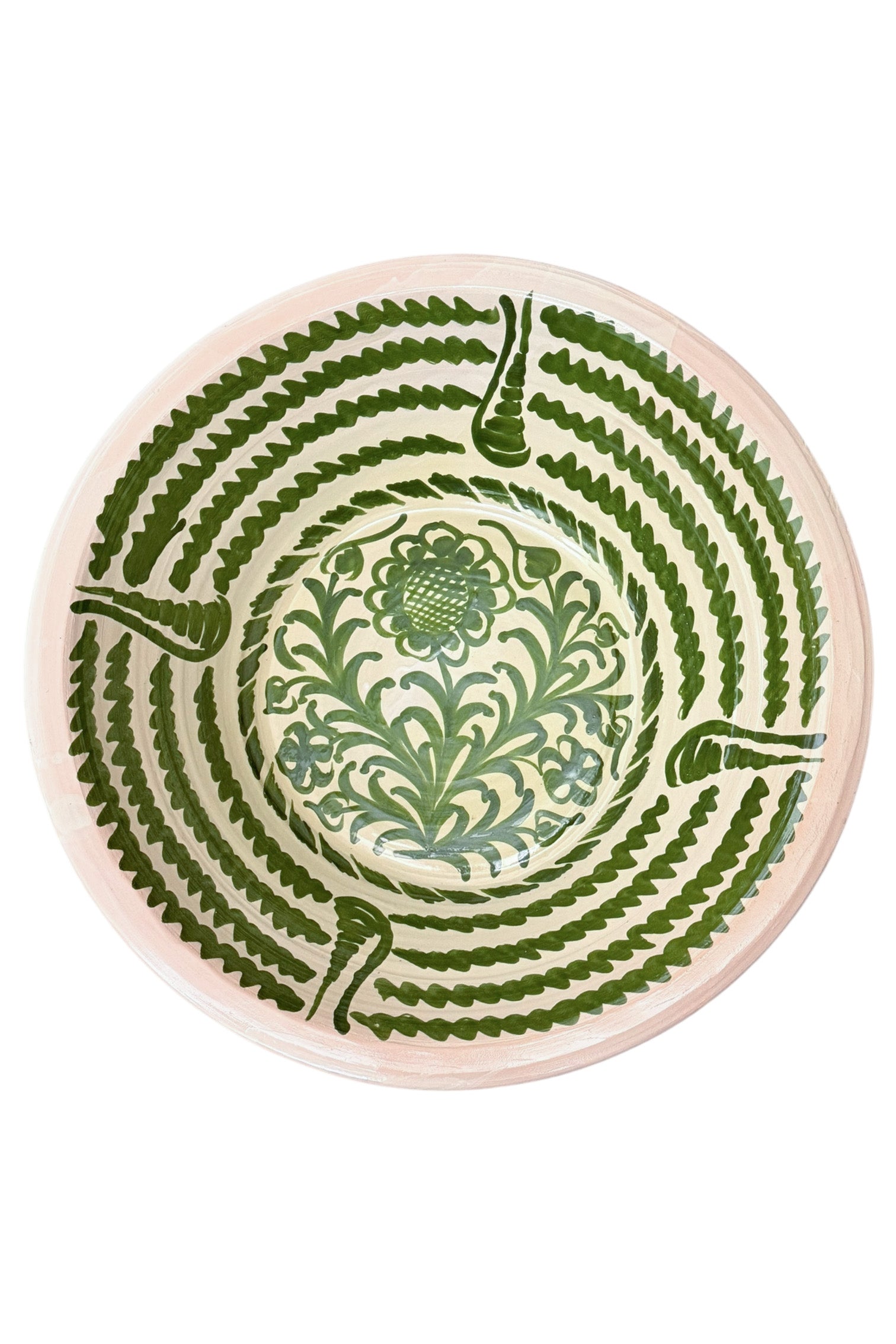 Big Ceramic Vase | Green flower