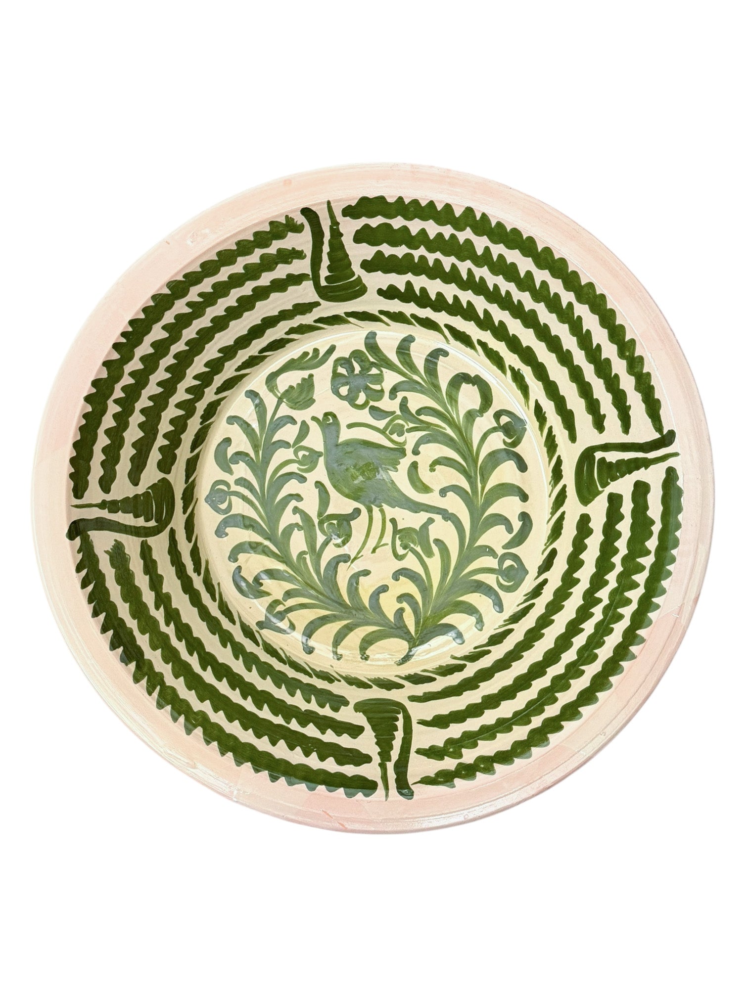 Big Ceramic Vase | Green bird