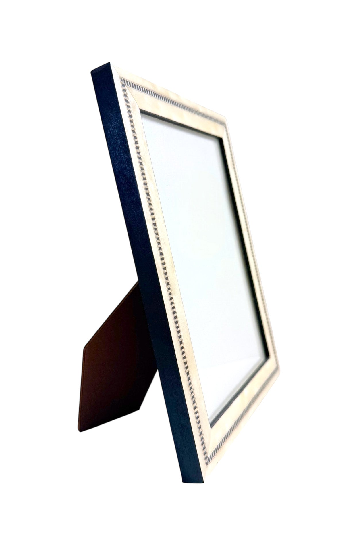 Photo Frame Pearl w/ Black Squares | Choose Size