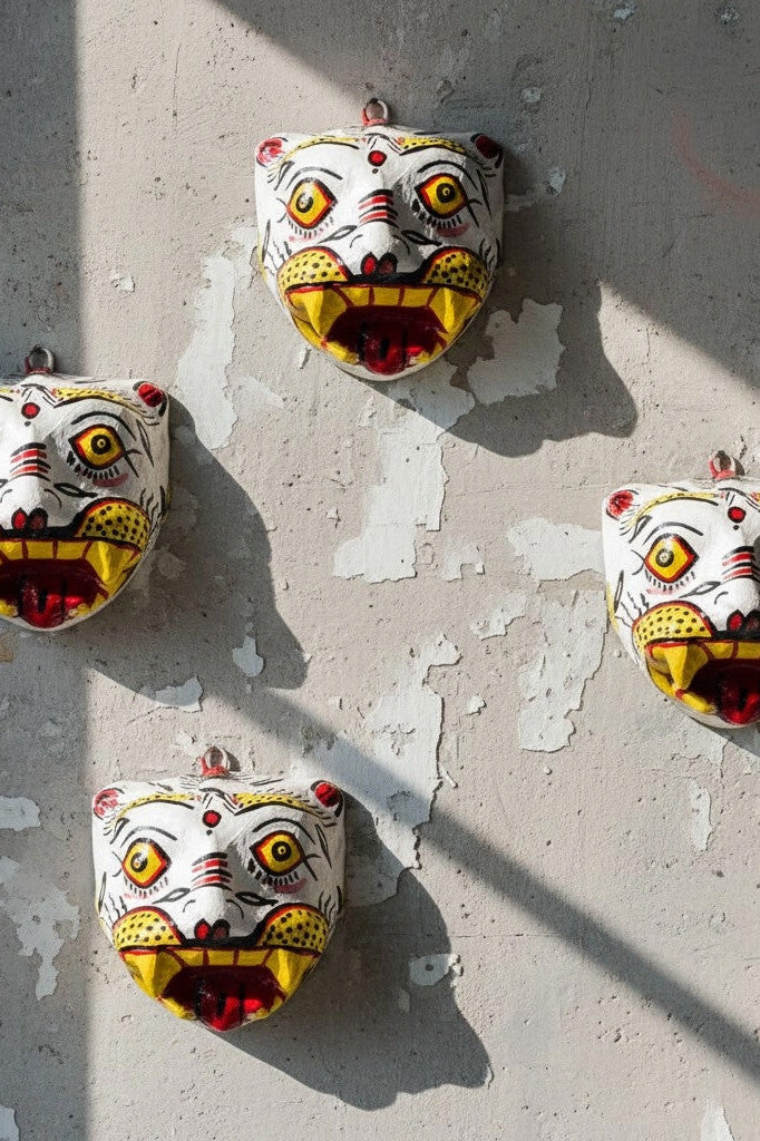 White Tiger Wall Decoration Mask