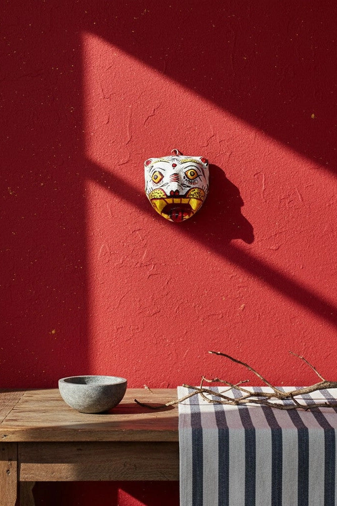 White Tiger Wall Decoration Mask
