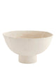 Bowl paper mache white, ⌀34cm