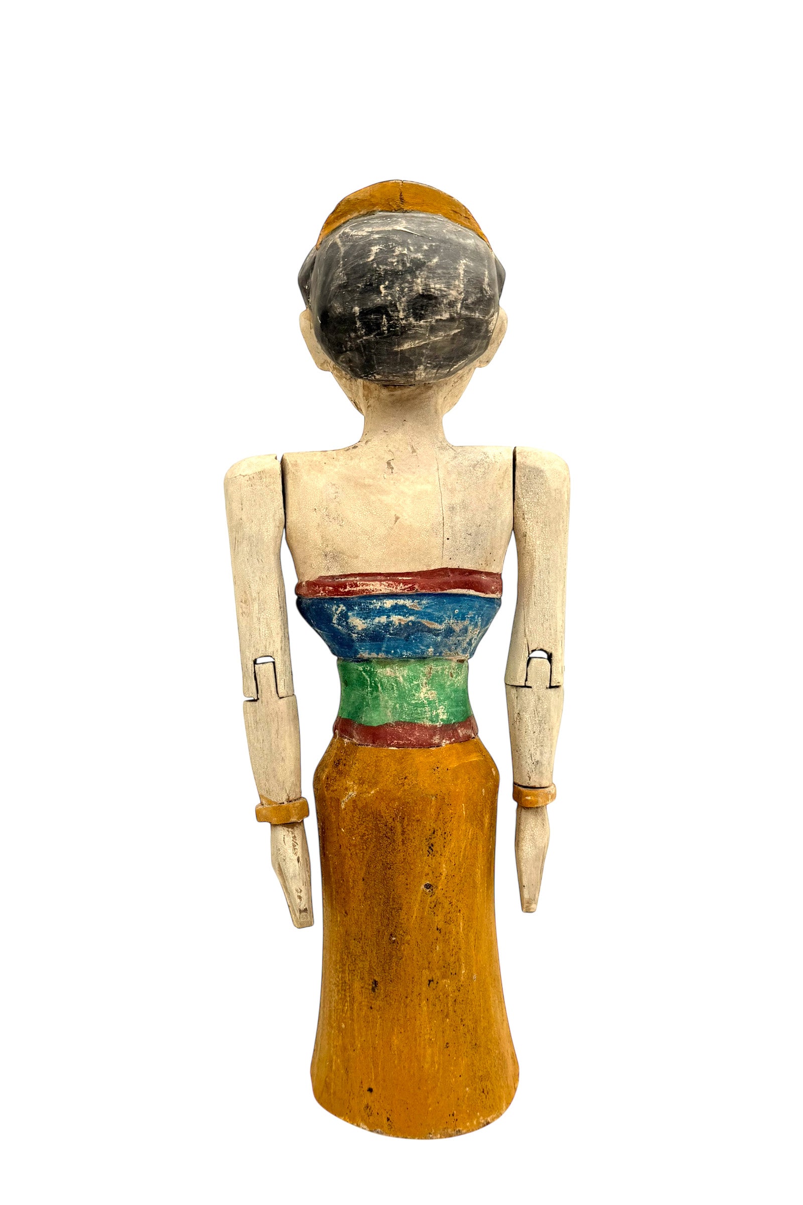 Wooden Human Figure | Yellow