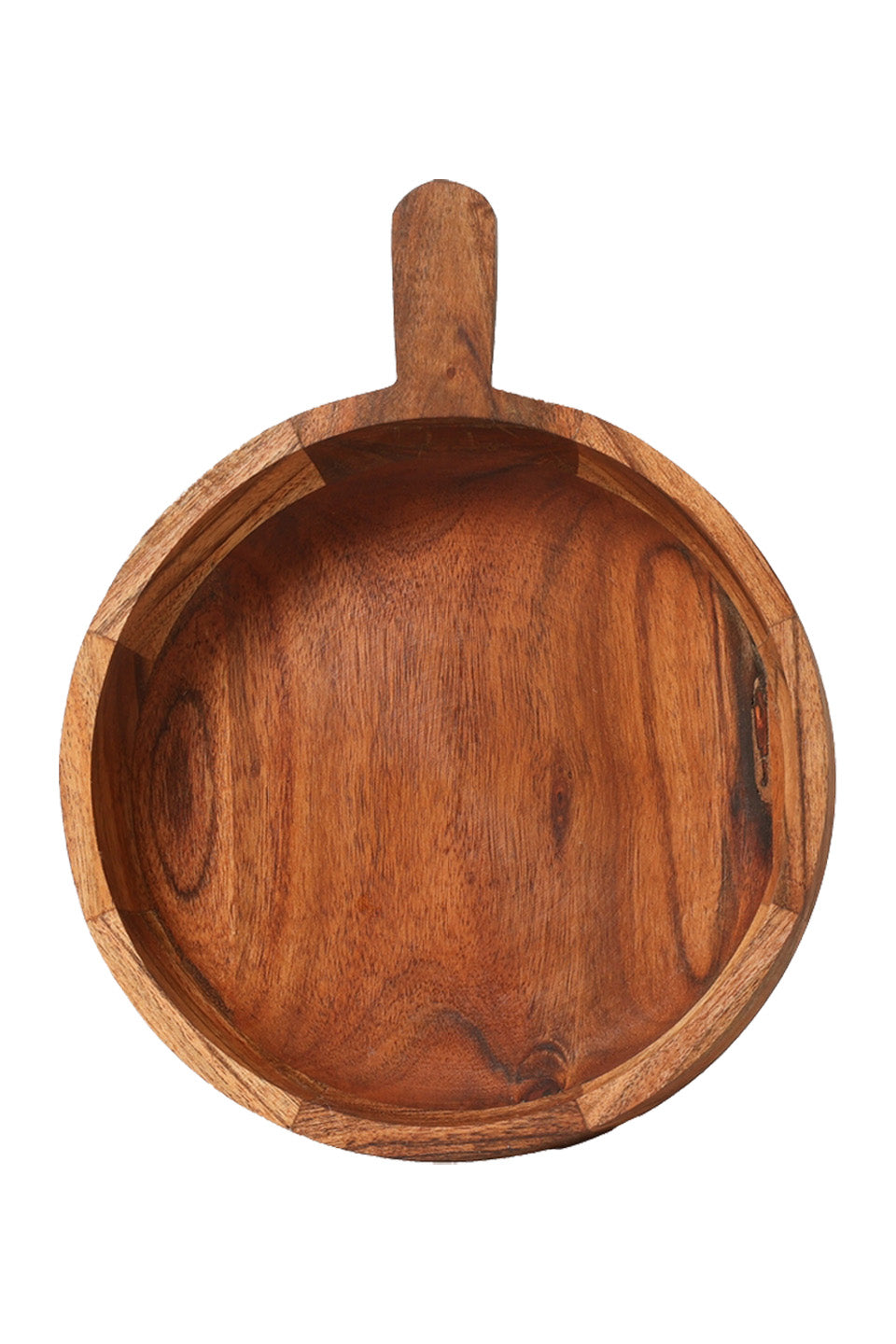Wooden Bowl W/ Handle, L