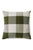 Cushion woven green checkered